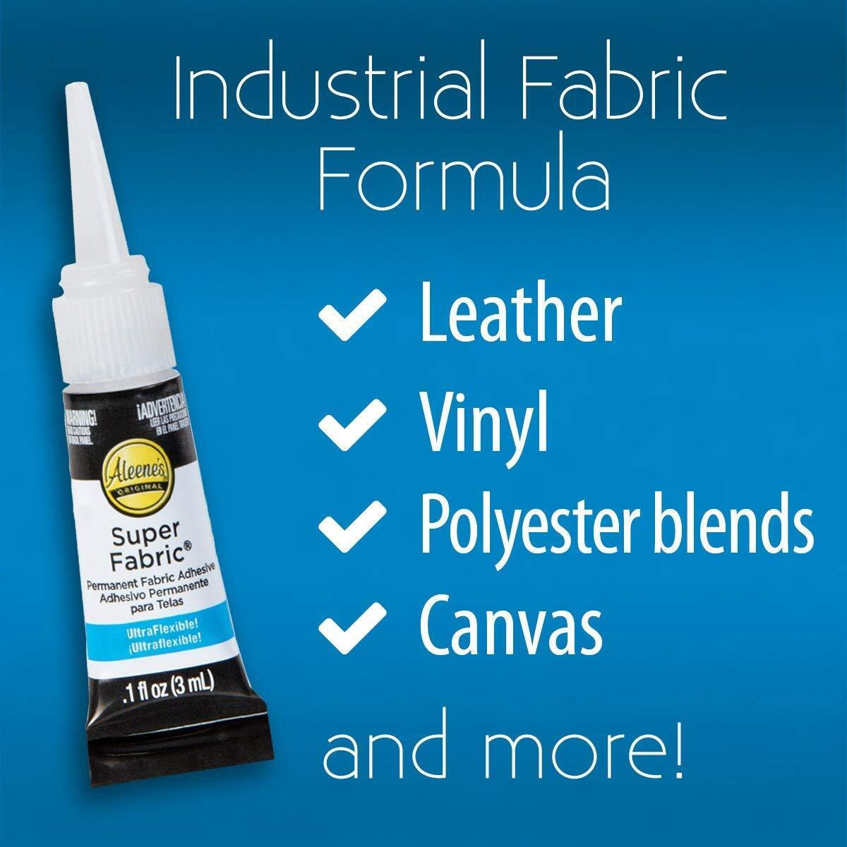 Aleene's Super Fabric Adhesive  Platinum Bond  Super-Strong  Ultra Flexible  Permanent  Uv And Waterproof  1 Pack  1.5 Fl Oz - Clear