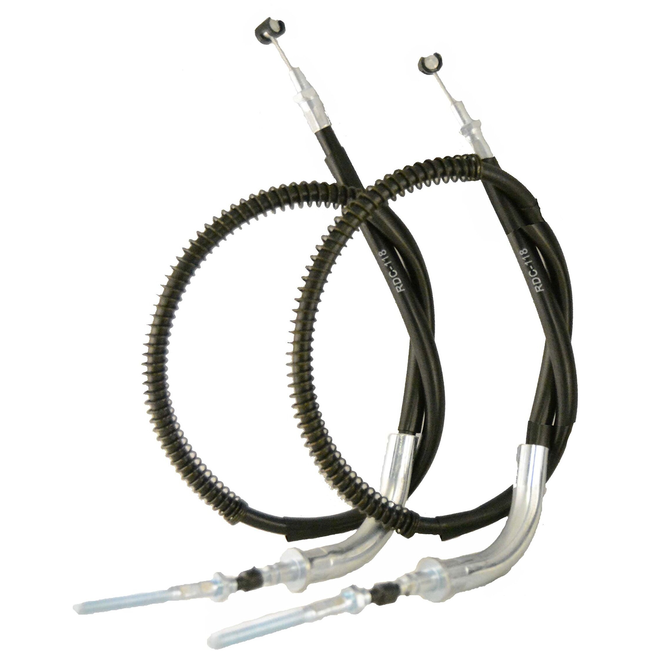 Race Driven Upper And Lower Front Brake Cables For Yamaha Timberwolf Yfb250 Yfb 250 4X4