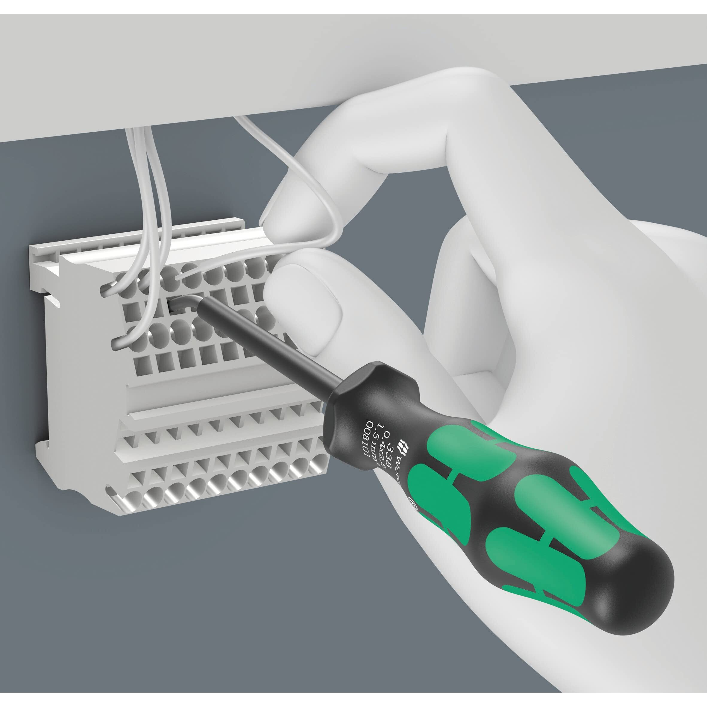 Wera - 05008101001 - Actuation Tool For Terminal Blocks  338 Actuation Tool For Terminal Blocks (Spring Cages)  0.4 X 2.5 X 81 Mm
