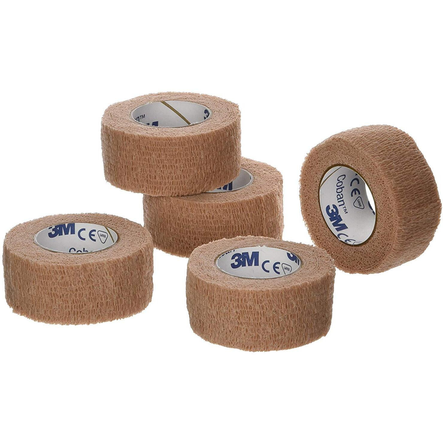 Coban 081359629 3M Self- Adherent Wrap  Tan  1"&quotX 5 Yards Size  Pack Of 5