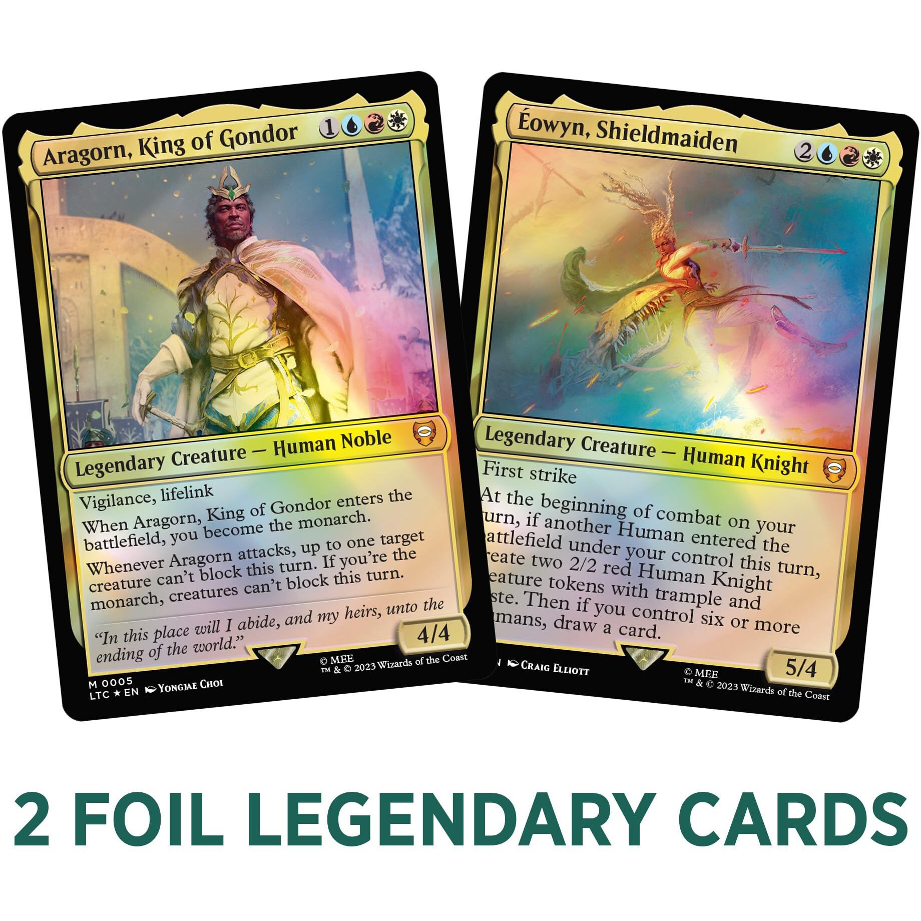 Magic The Gathering The Lord Of The Rings Tales Of Middle-Earth Commander Deck 1 + Collector Booster Sample Pack