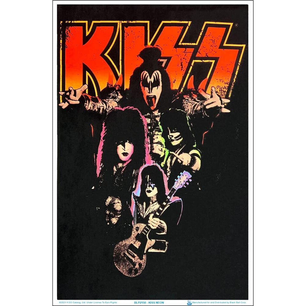 Kiss - Officially Licensed - Neon Blacklight Poster - 23"" X 35""