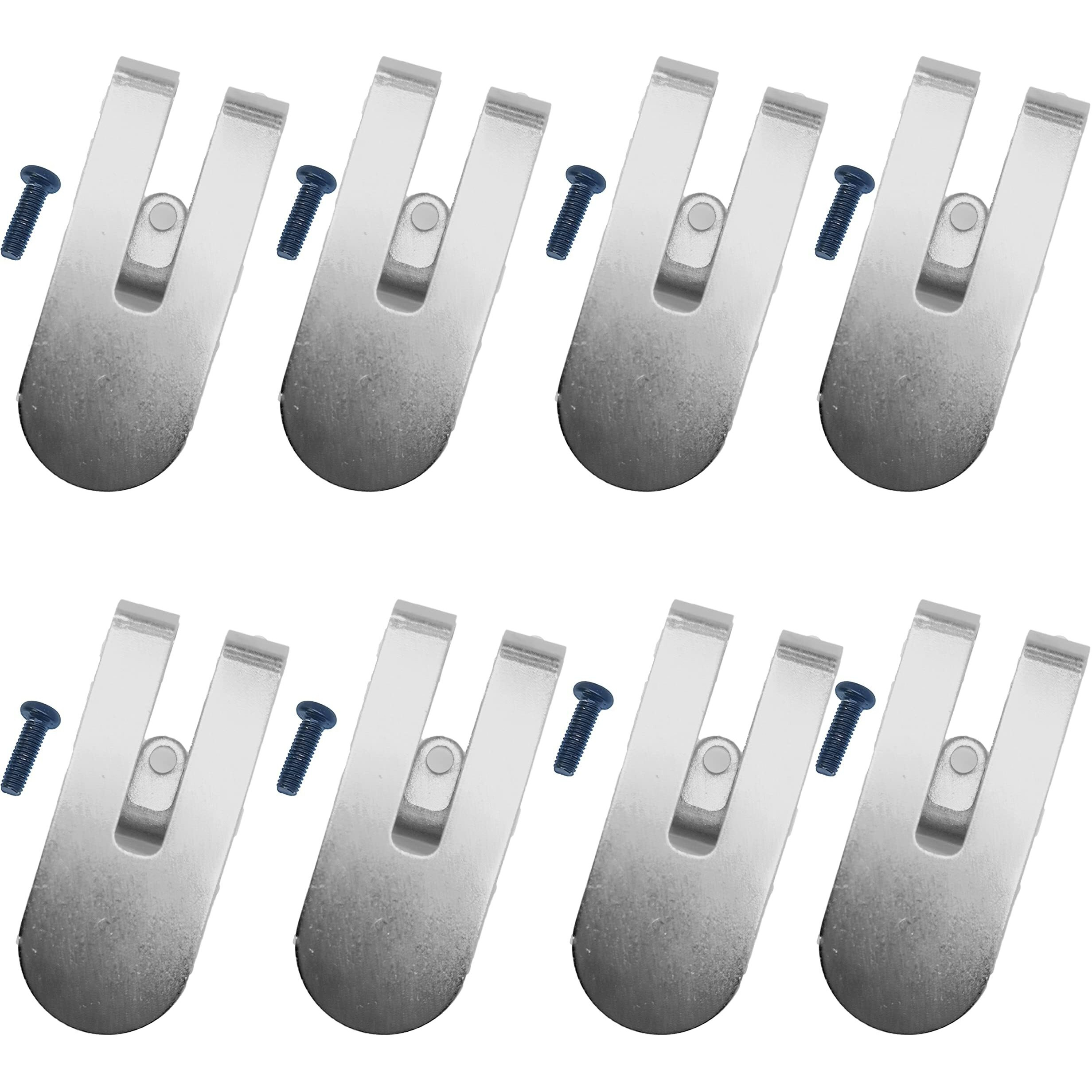 8Pcs N435687 Belt Hook Clip With Glue Dispensing Anti Loosening Screw For Dewalt Dcf620 Dcf620B Dcf622 Drywall Screwgun
