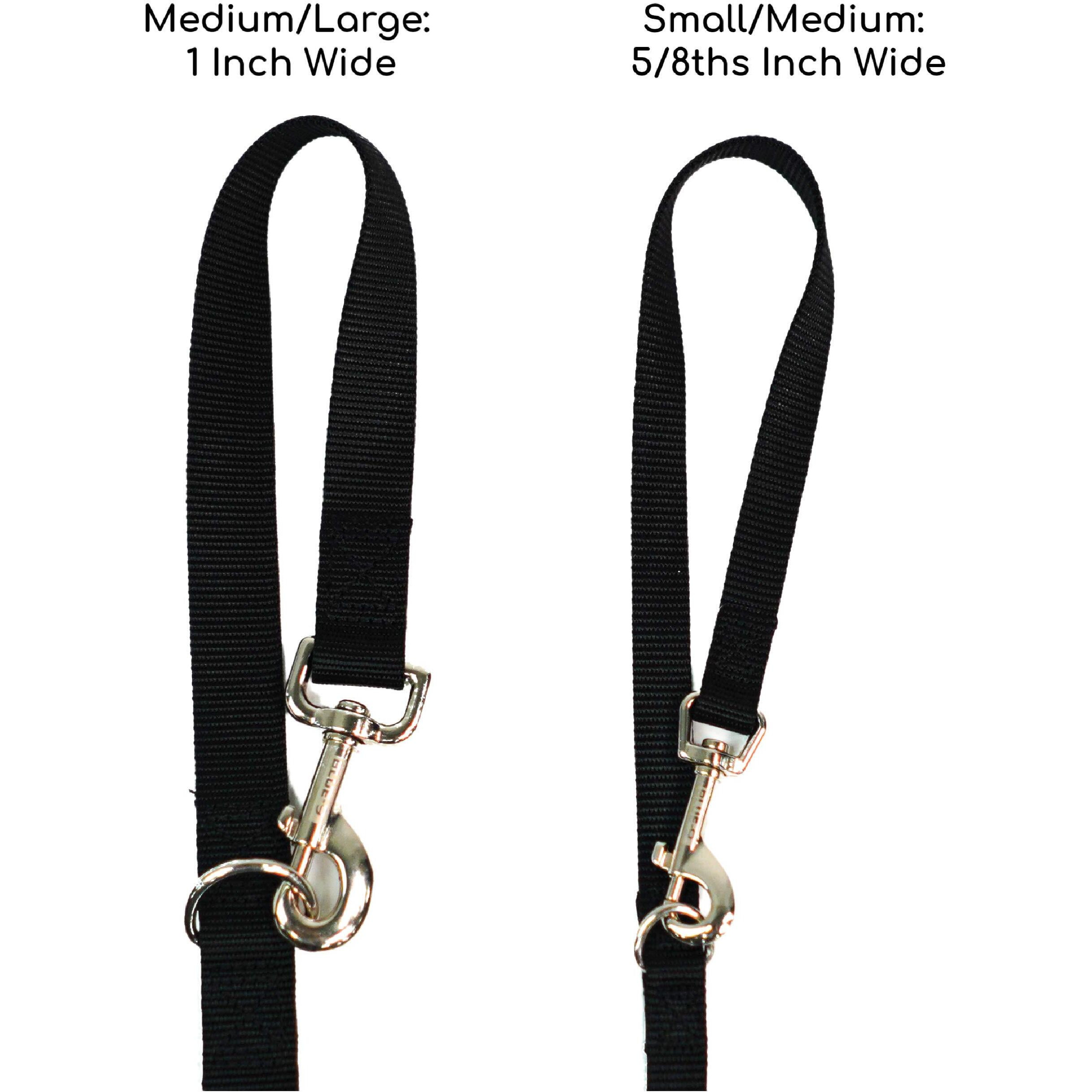 Blue-9 Multi-Function Hands Free Dog Leash  Double Attachment 6 Foot Adjustable Lead For Obedience  Running  And Agility Training (Red  Medium Large)