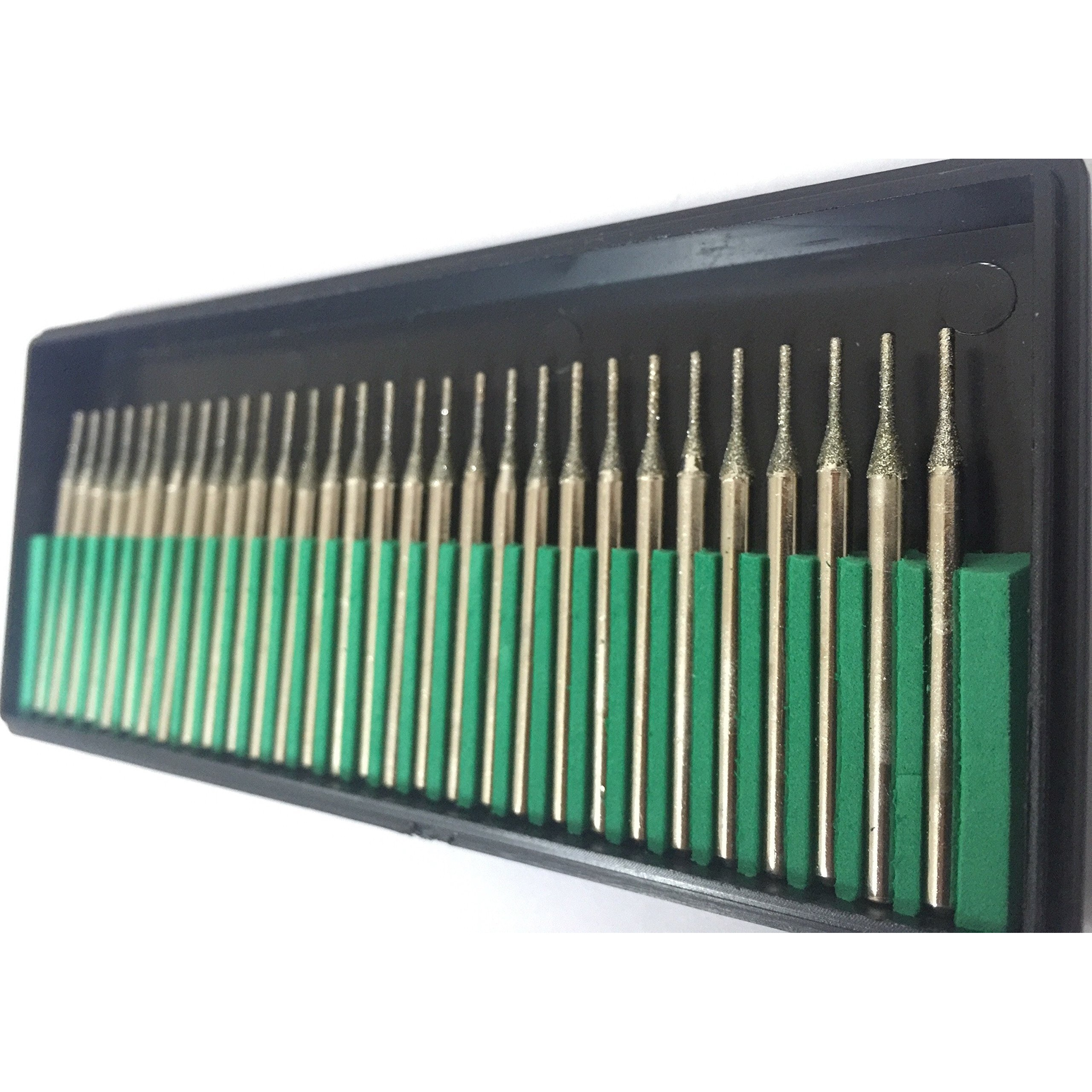 60 Pack 1Mm Diamond Drill Bit Jewelry Beach Sea Glass Shells Gemstones Lapidary 60Pcs. 1Mm