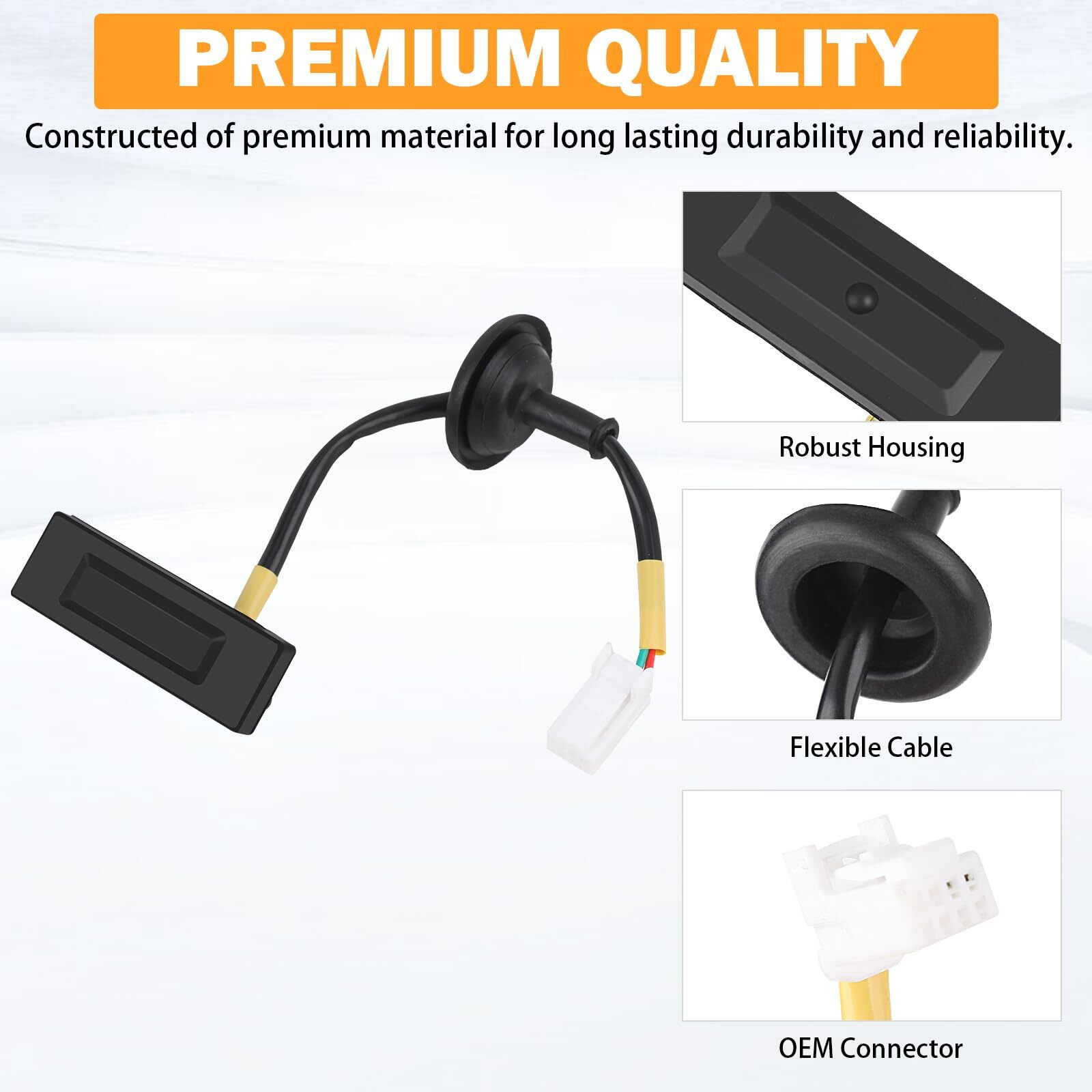 81260-1W220 Hatch Release Button Trunk Latch For Kia Rio & Kia Pride 2012 2013 2014 2015 2016 2017  Replace 812601W220 Rear Hatch Back Liftgate Tailgate Latch Trunk Lock Lid Open Release Switch Button