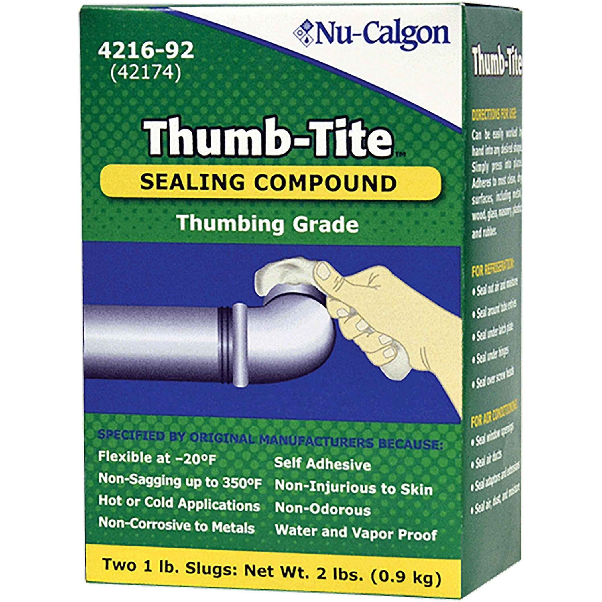 Nu-Calgon 4216-92 Thumb-Tite Sealing Compound (Includes (2)-1 Lbs. Slugs)