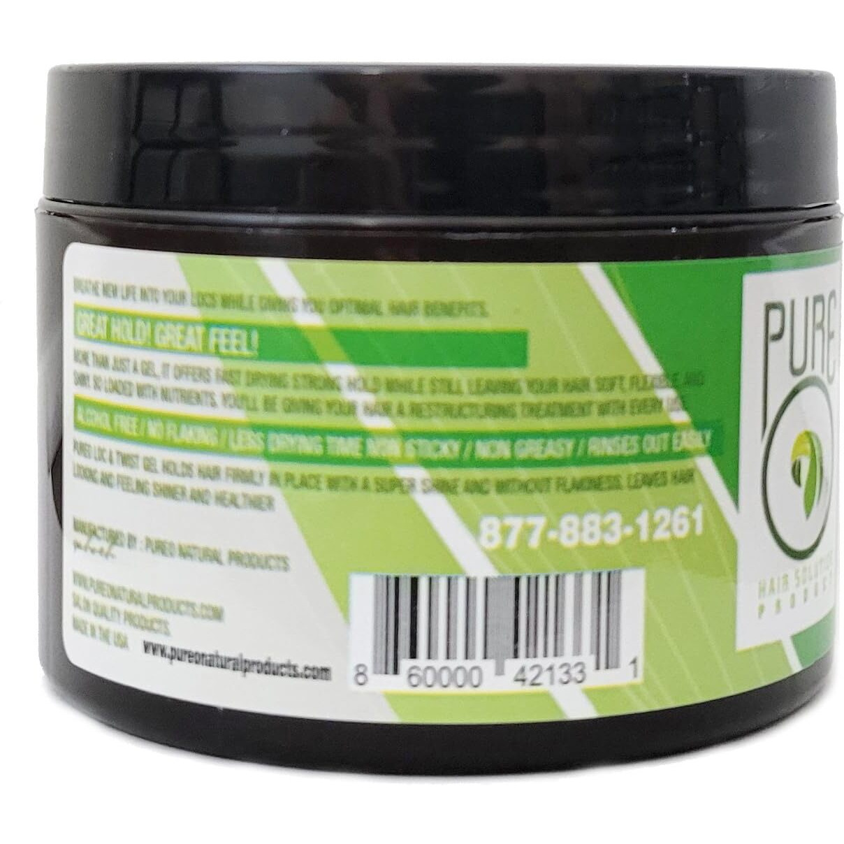 Pure O Hair Solution Product Lock & Twist Gel 8 Oz (Pack Of 1)