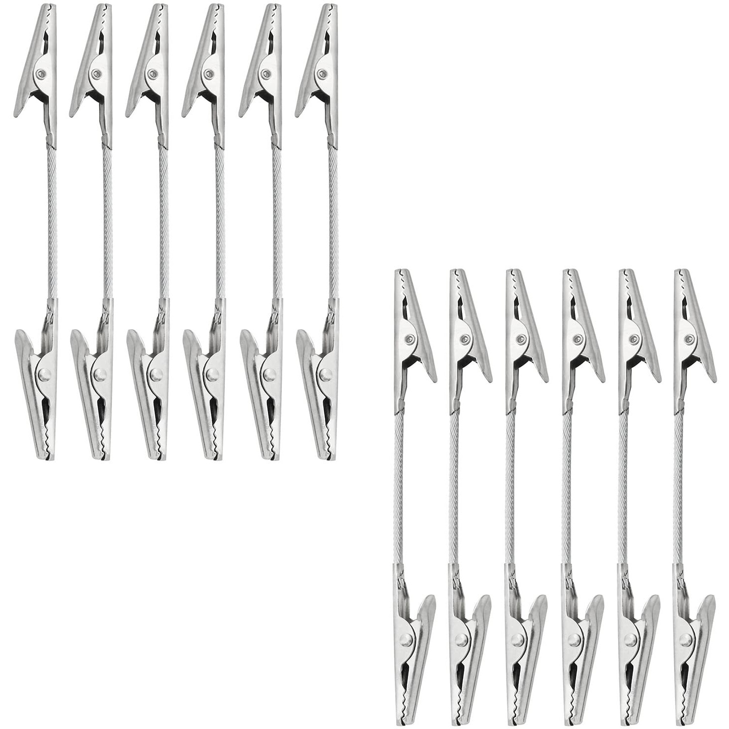 Double Head Alligator Clip Zzlzx 12Pcs Metal Wire Pictures Memo Note Clamps  Photo Holders  Multi-Purpose Picture Hangers