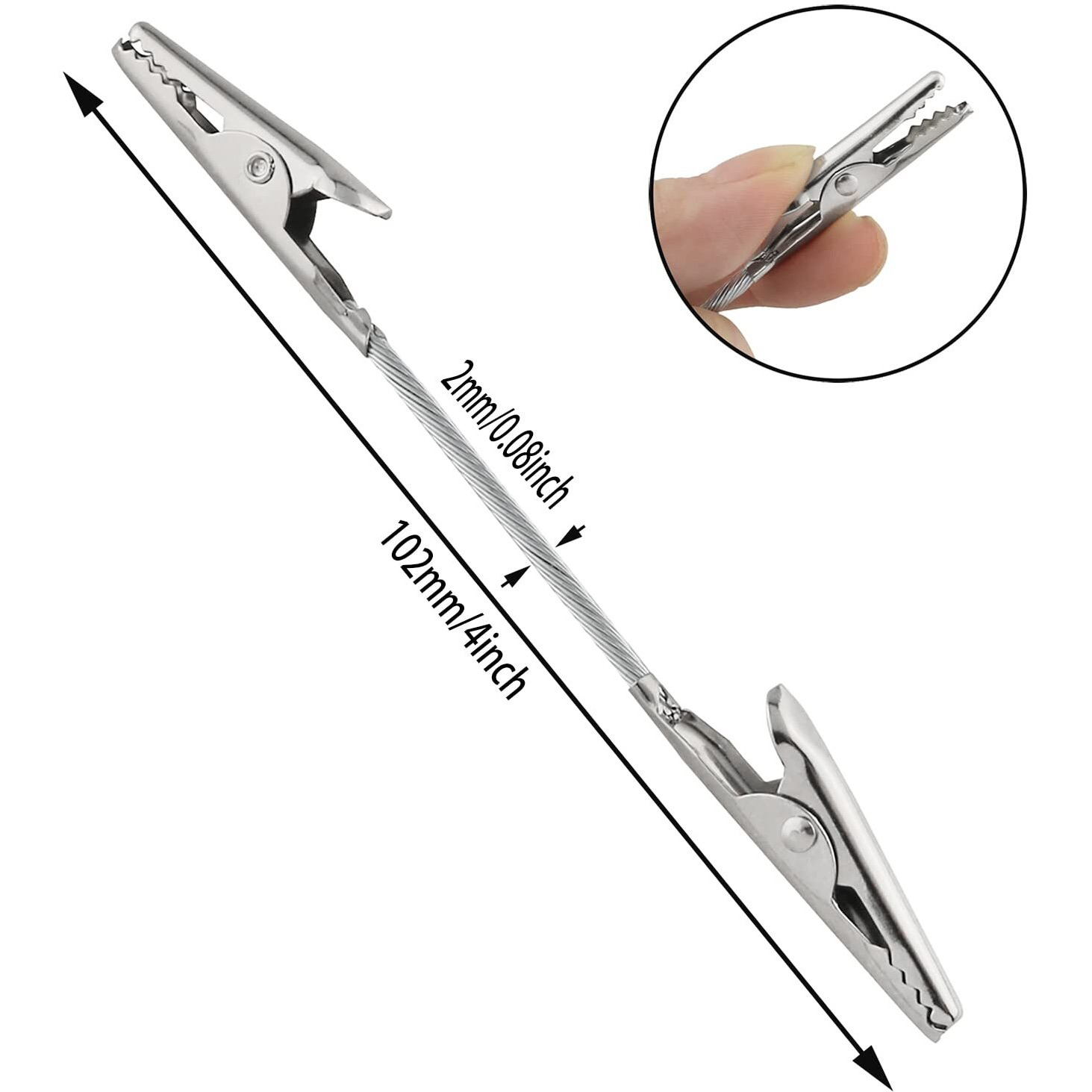 Double Head Alligator Clip Zzlzx 12Pcs Metal Wire Pictures Memo Note Clamps  Photo Holders  Multi-Purpose Picture Hangers