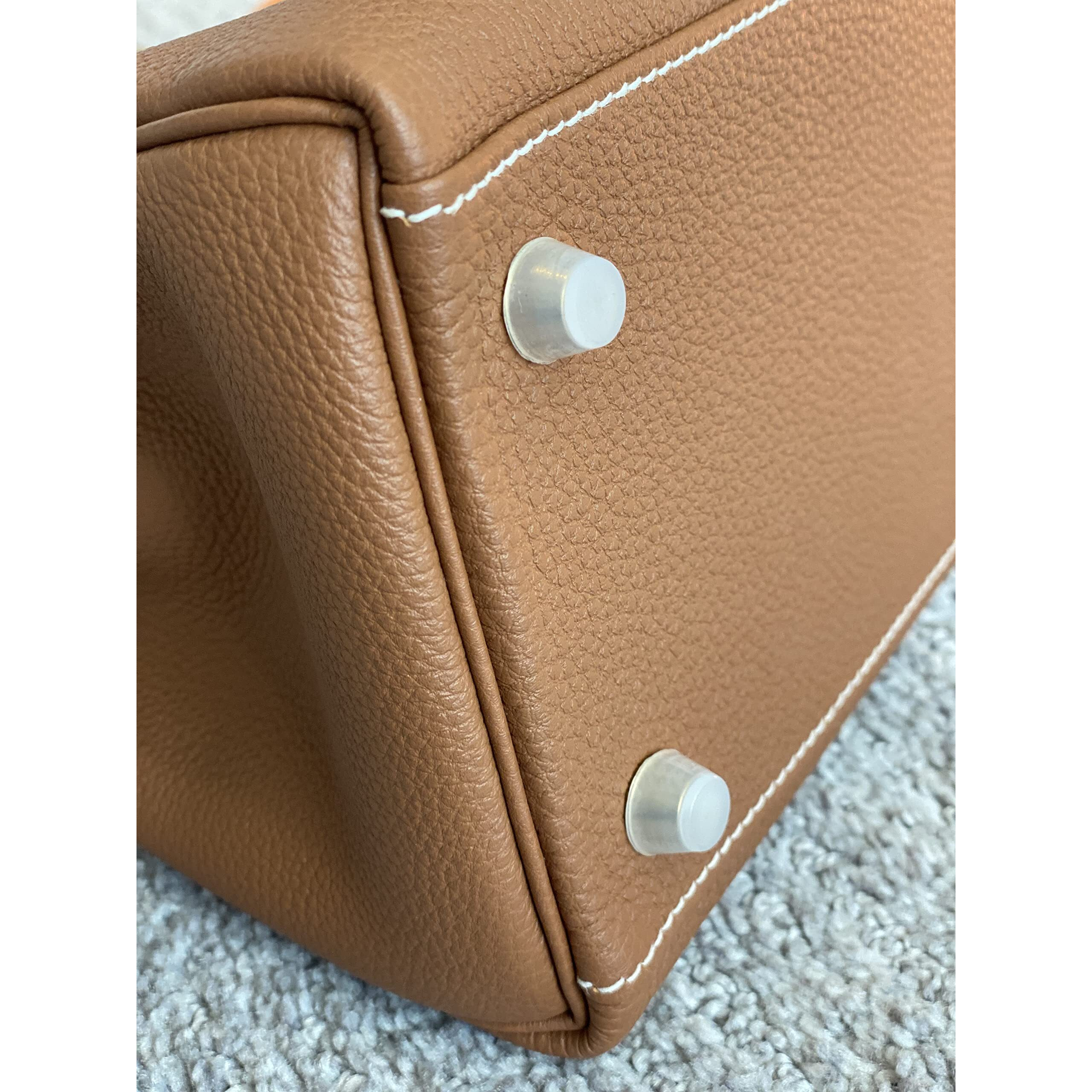 Goodluxe Silicone Protective Studs For Birkin 25 30 35/Lindy 26 30 Precision Fit Bag Feet Stud Protector (Medium)