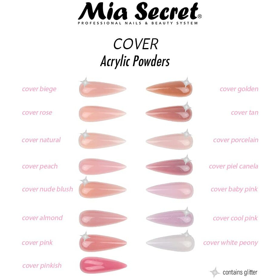 Mia Secret Cover Pinkish Acrylic Powder (4Oz)