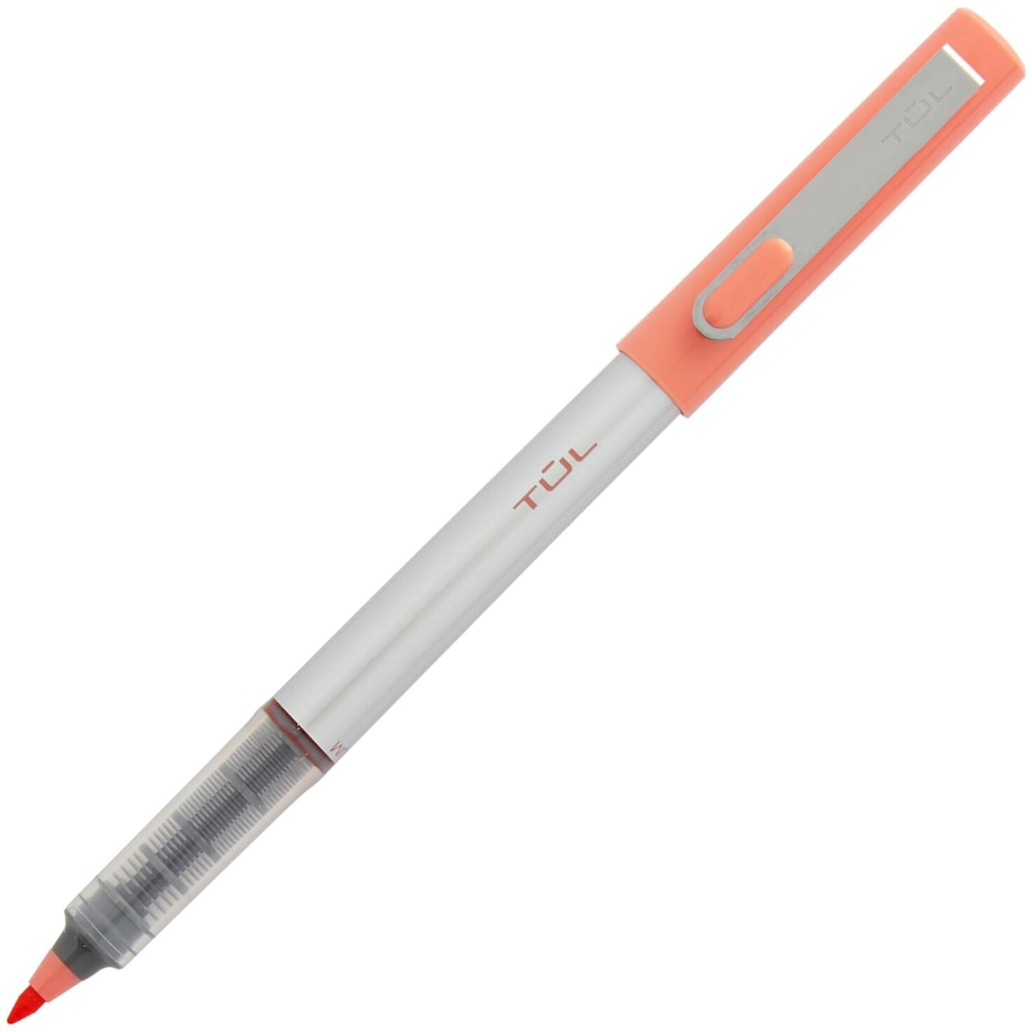 Tul Fine Liner Felt-Tip Pen  Fine  1.0 Mm  Silver Barrels  Assorted Inks  Pack Of 4 Pens