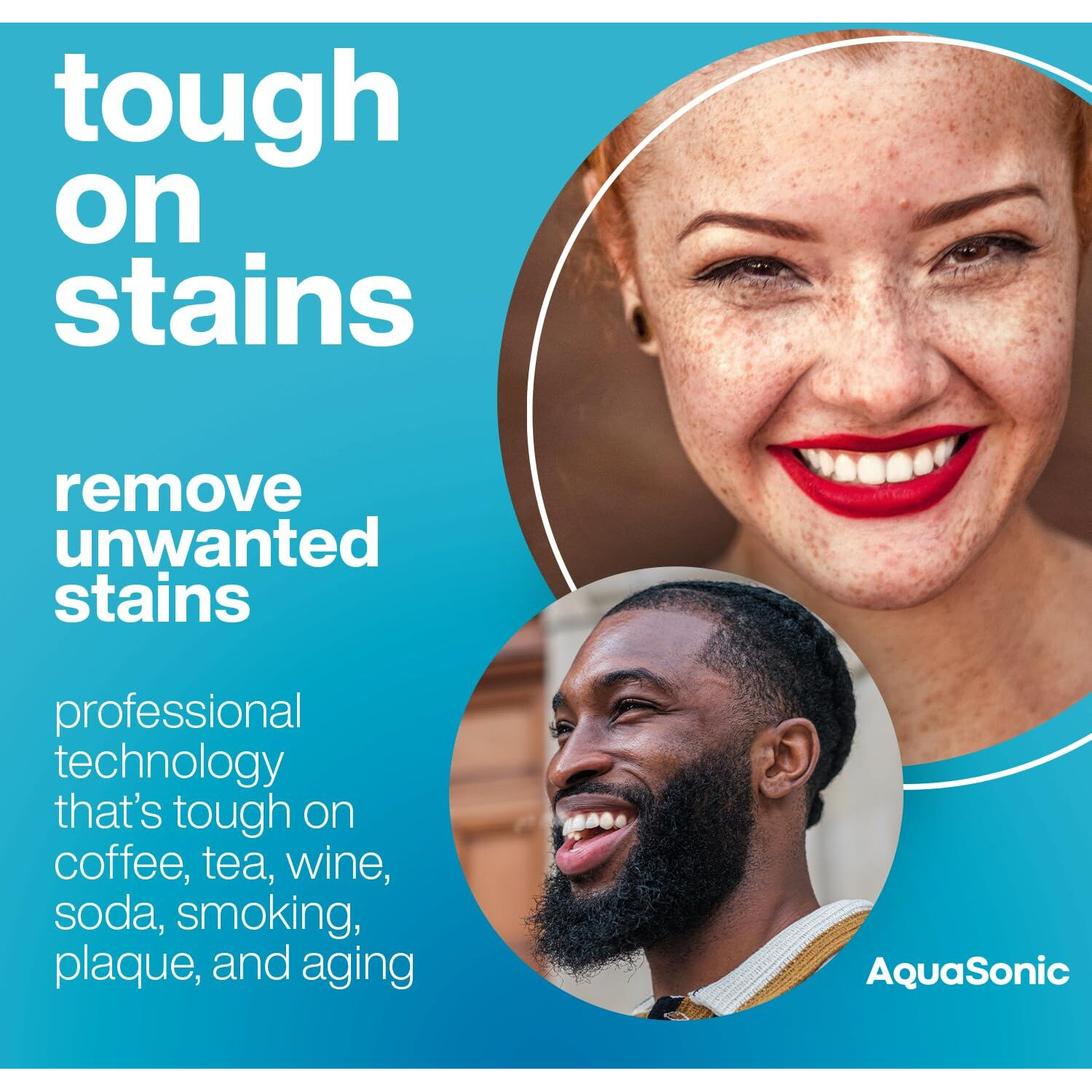 Aquasonic Professional Teeth Whitening Strips - Enamel Safe Teeth Whitening With Hydrogen Peroxide - Easy To Use  Non-Slip  Affordable & Effective (Unflavored)