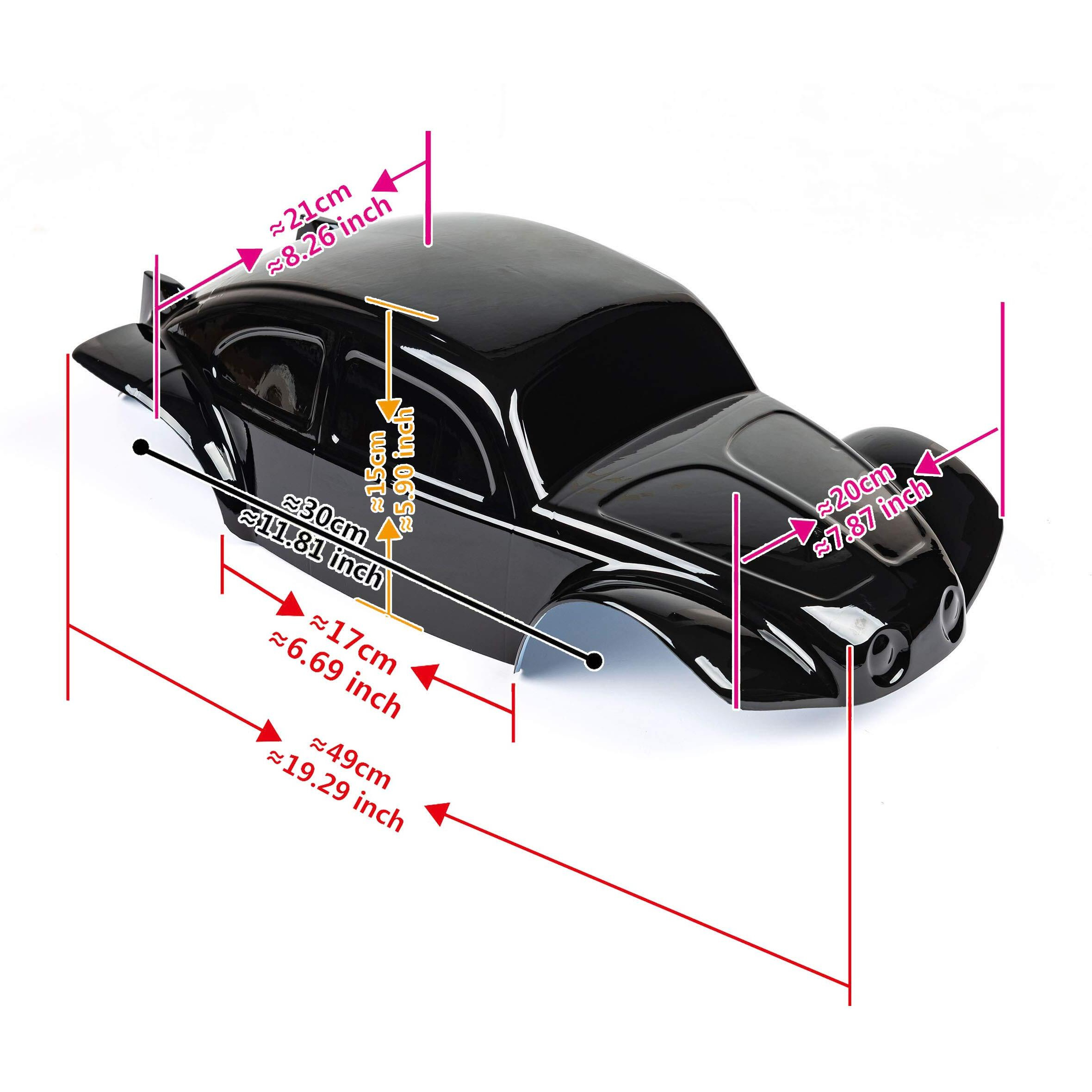 Summitlink Custom Body Compatible For 1/10 1/8 Scale Rc Car Or Truck (Truck Not Included) (Unpainted With Stickers)