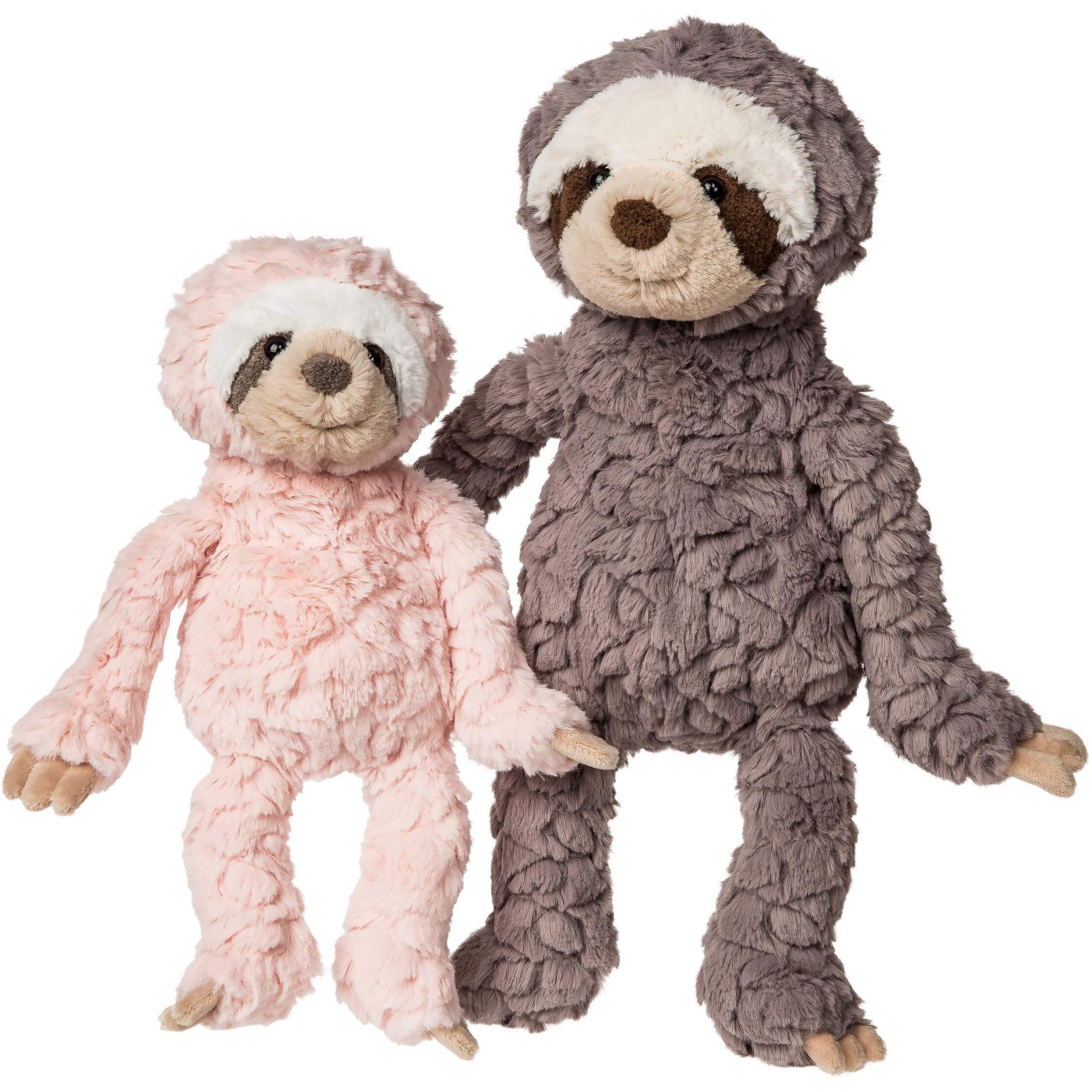 Mary Meyer Grey Putty Stuffed Animal Soft Toy  Sloth  12-Inches