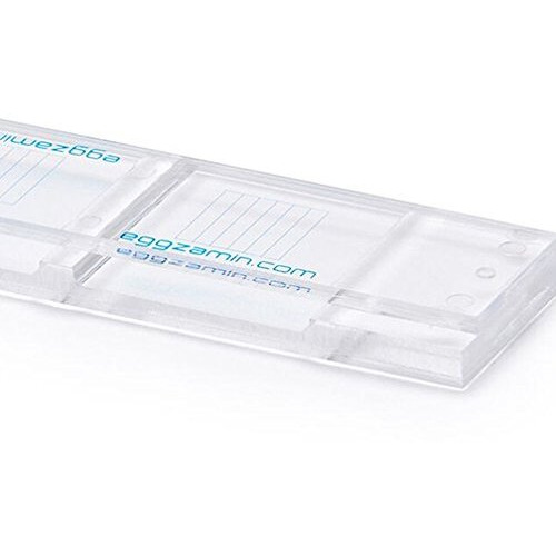 Mcmaster Method Microscope Slide  Fec (Fecal Egg Count) Or Worm Count  Double Chamber Slide For Parasite Testing And Management  Count Parasite Eggs In Horses  Sheep  Goats And Cattle.