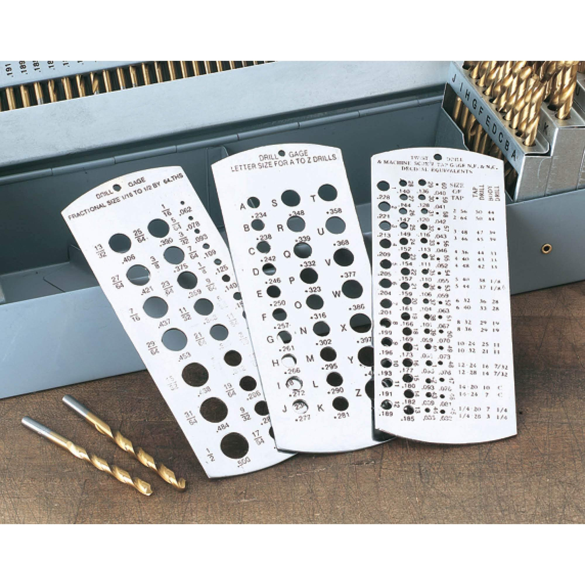 Woodstock D4141 Drill-Gauge Set  3-Piece