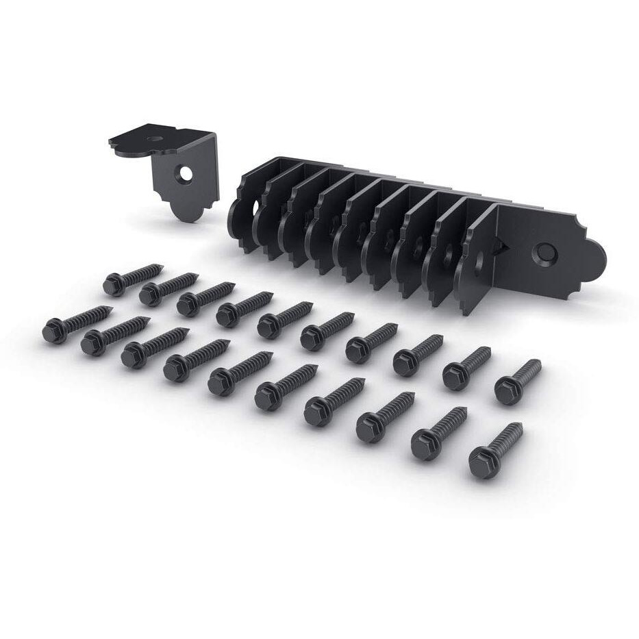 Ozco Building Products 56617 Laredo Sunset 2-Inch Rafter Clips  (10 Per Pack)  Black