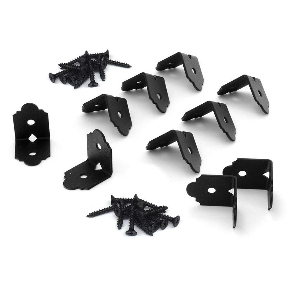 Ozco Building Products 56617 Laredo Sunset 2-Inch Rafter Clips  (10 Per Pack)  Black