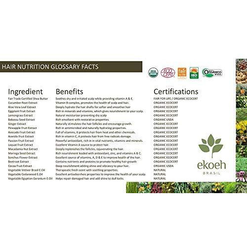 Hair Color Ekoeh Brasil Cream Dark Brown  Ppd Free  Vegan 2.7Fl.Oz