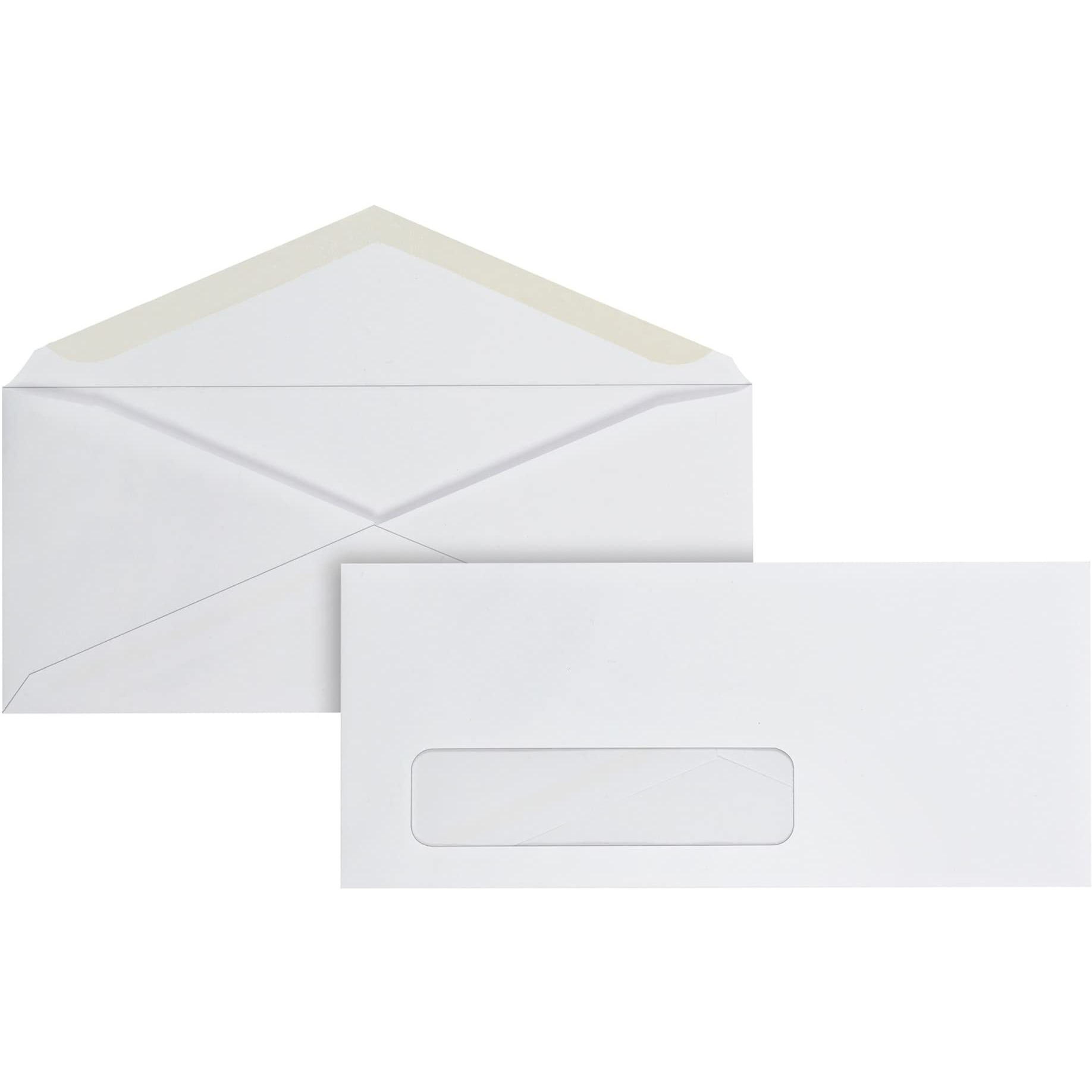 Office Depot Brand Window Envelopes  Window On Bottom Left  9  3 7/8"" X 8 7/8""  White  Box Of 500