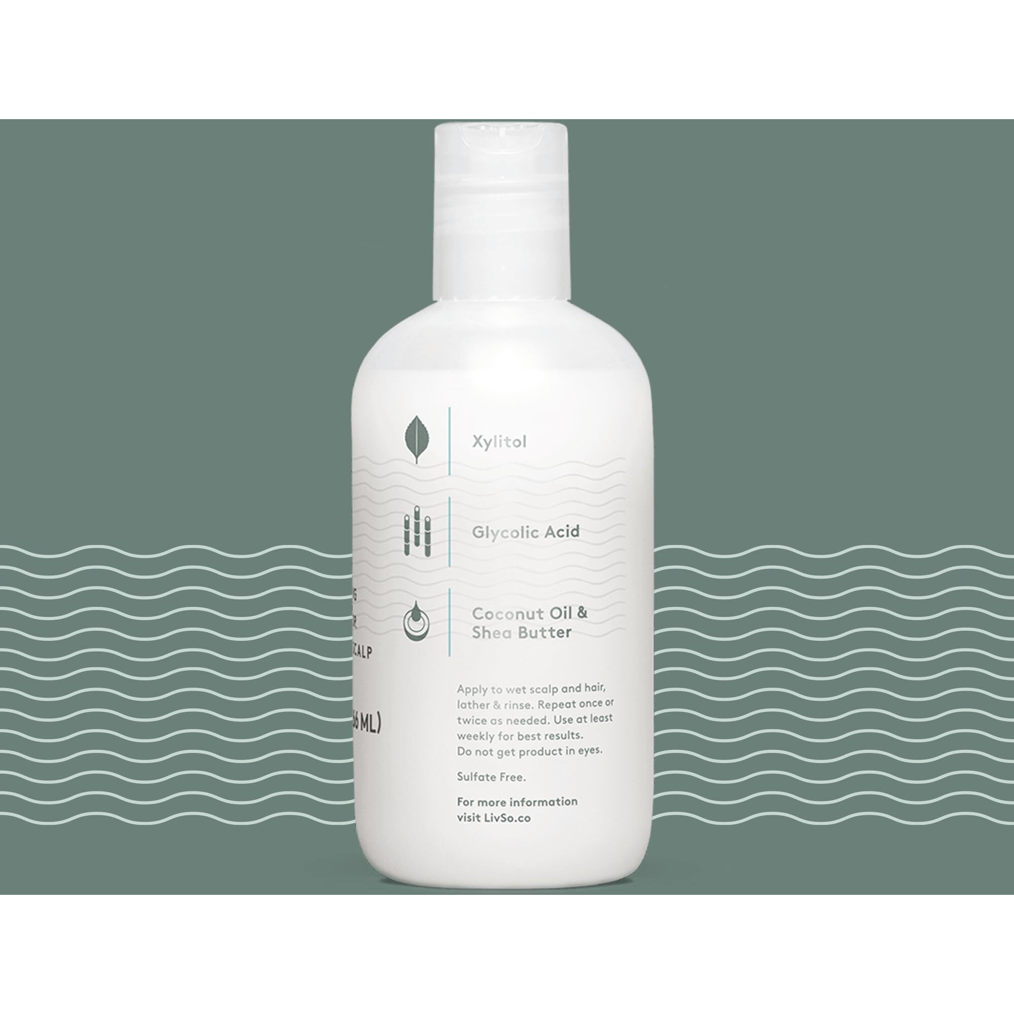 Livso Moisturizing Scalp Shampoo - Moisturizes Hair & Scalp - Naturally Derived - Fresh Feel Product - A Little Bit Of Livso Goes A Long Way
