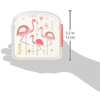 Sugarbooger Good Lunch Sandwich Box  Flamingo  1 Count (Pack Of 1)