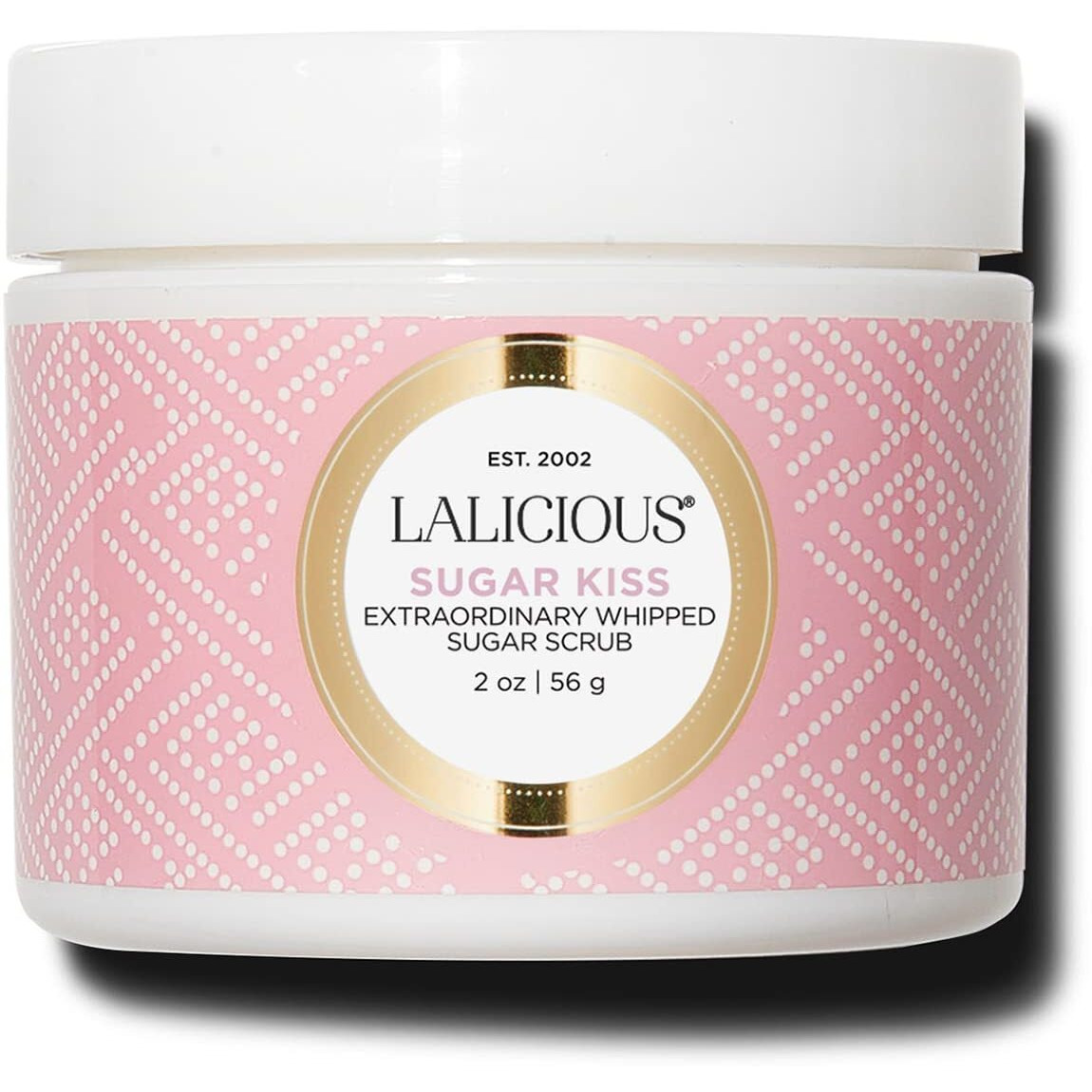 Lalicious Sugar Kiss Extraordinary Whipped Sugar Scrub - Cane Sugar Body & Foot Scrub  Exfoliating & Moisturizing Skin Care With Coconut Oil & Honey  No Parabens (2Oz)