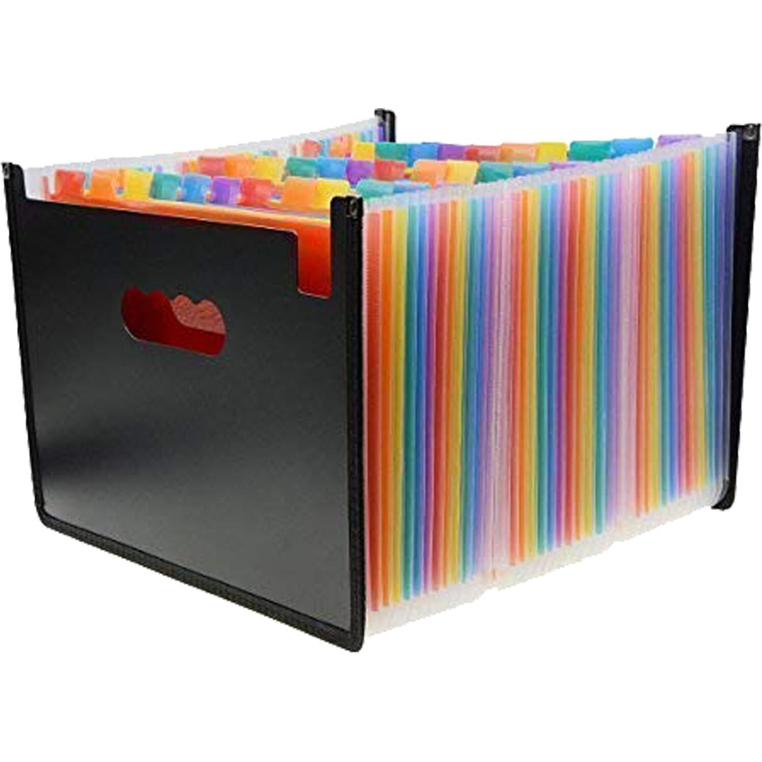 Penck Expanding File Folder 36 Pockets  Large Capacity Multicolored Portable Accordion A4 Document Organizer - Works On Letter Size And A4 Size For Home/Office/Business/Study