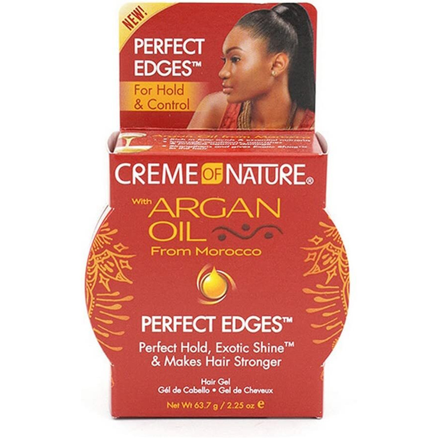 Creme Of Nature Argan Oil Perfect Edges Control 2.25 Ounce Jar (66Ml) (2 Pack)