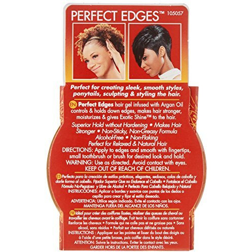 Creme Of Nature Argan Oil Perfect Edges Control 2.25 Ounce Jar (66Ml) (2 Pack)