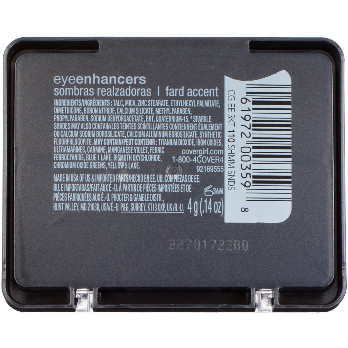 Covergirl Eye Enhancers 3 Kit Shadow  Shimmering Sands 110  0.14-Ounce Packages (Pack Of 3)