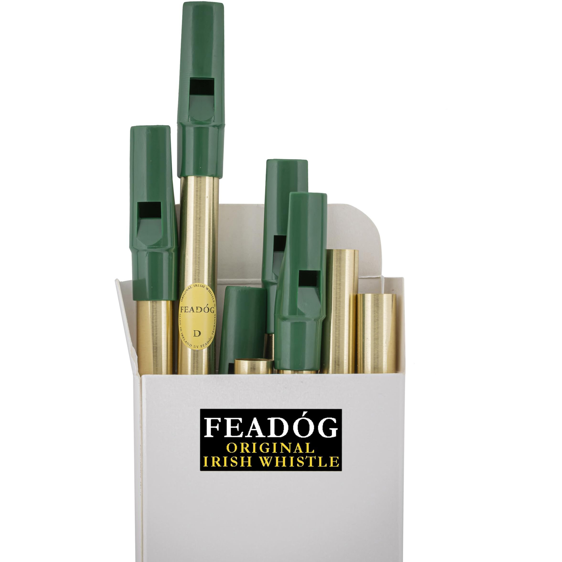 FeadG Tin  Original Irish  Brass Whistles For School Or Groups  Key Of D  Made In Ireland
