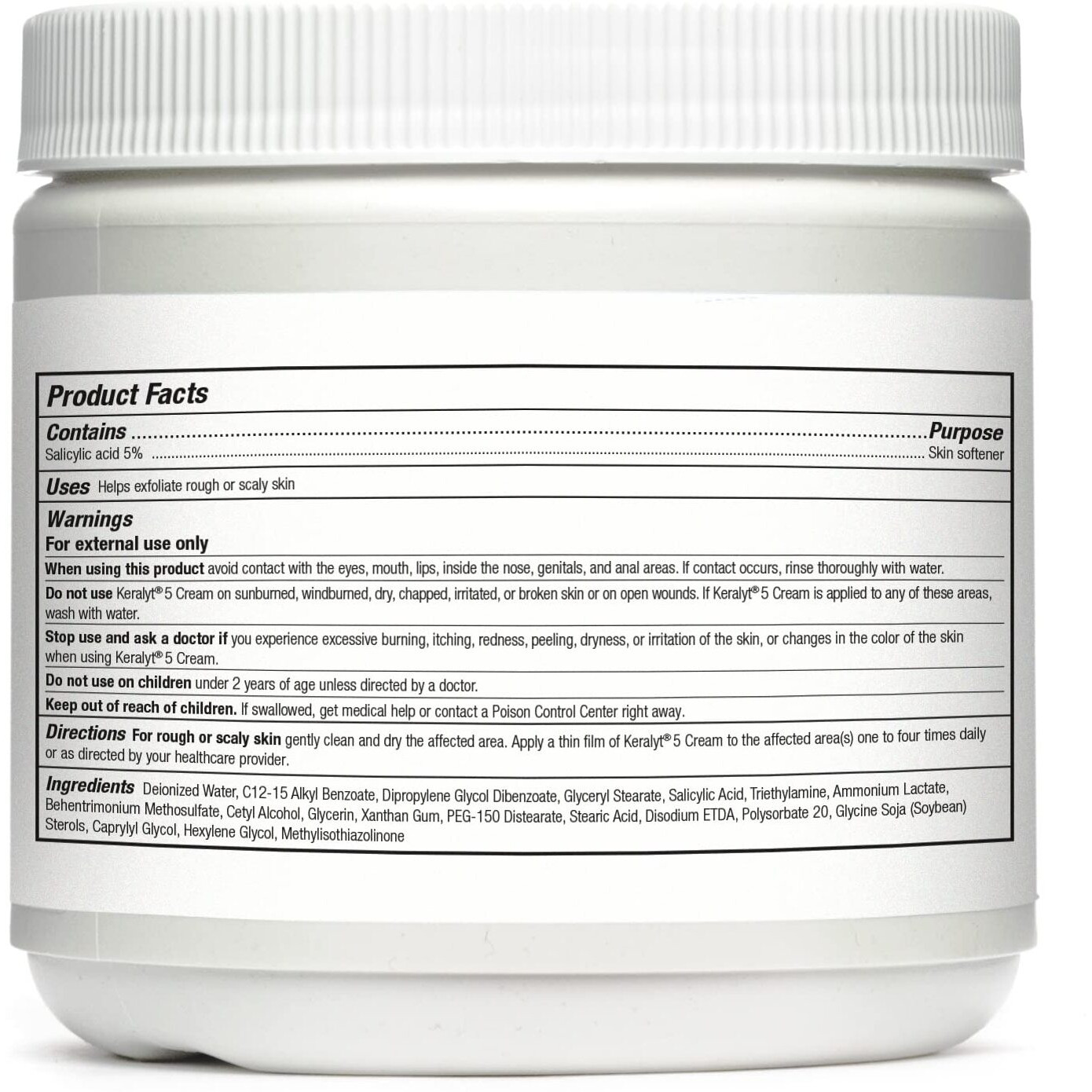 Keralyt 5 Psoriasis Cream - Full Body 5% Salicylic Acid Exfoliating Skin Lotion - Promotes Relief From Itchy  Redness  Dryness  Roughness  And Flakey Skin