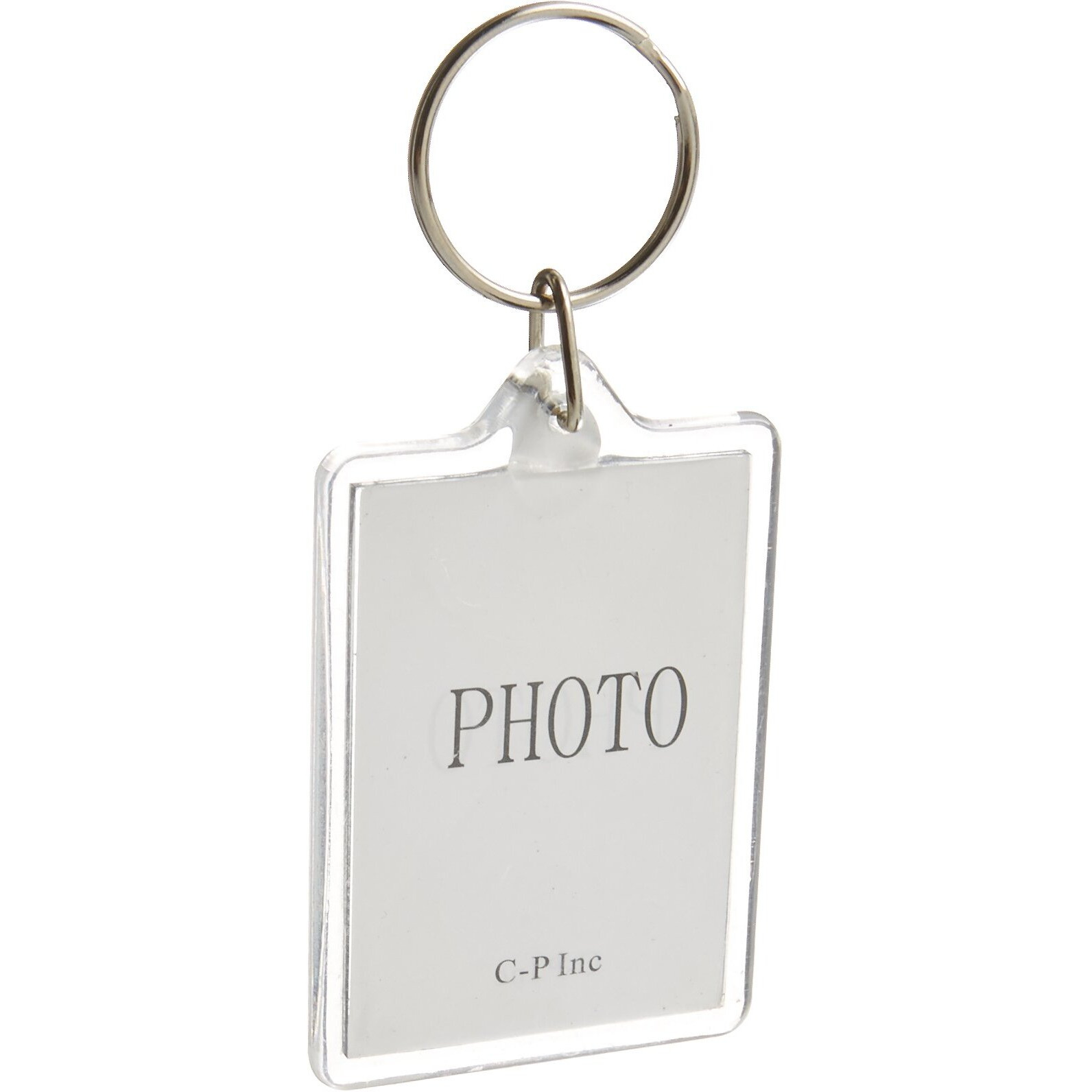 10Pcs Clear Acrylic Blank Photo Picture Frame Keychain Keyring Insert  Suit The Size Of 2.7 * 4.6Cm (Rectangle)