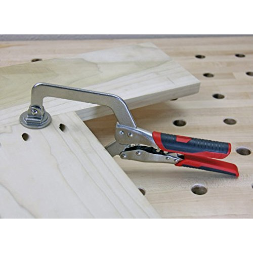 Armor Tool Face Clamp For Pocket Hole Joinery - 3"" C Clamp Locking Vice Grip Plier With Auto Adjust Technology & Swivel Pads - 3Fc-70