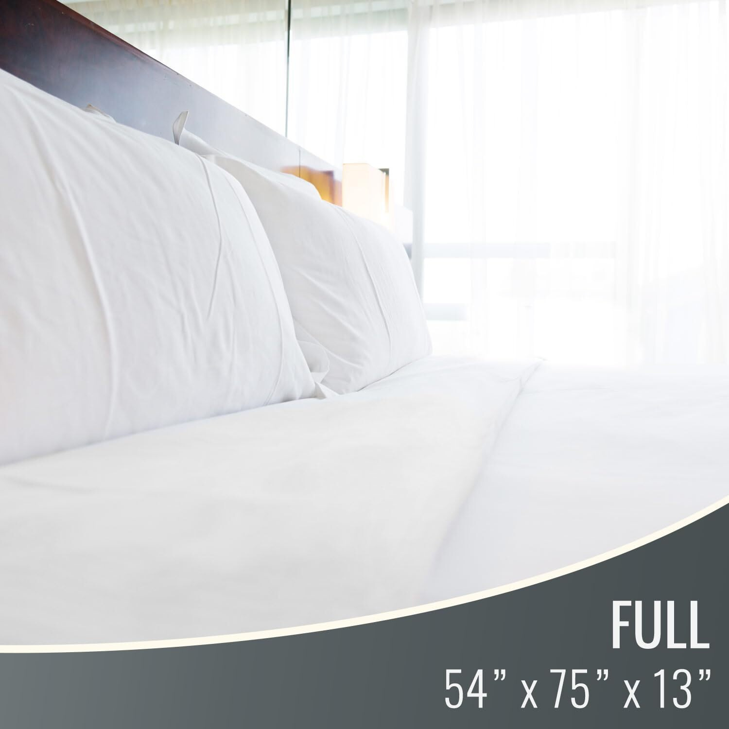 Dmi Waterproof Mattress Protector And Mattress Cover  Encased Zippered Fit  Full  Packaging May Vary