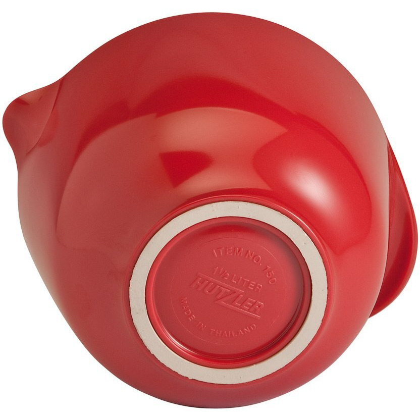 Hutzler Classic 3 Liter Melamine Mixing Bowl  Red
