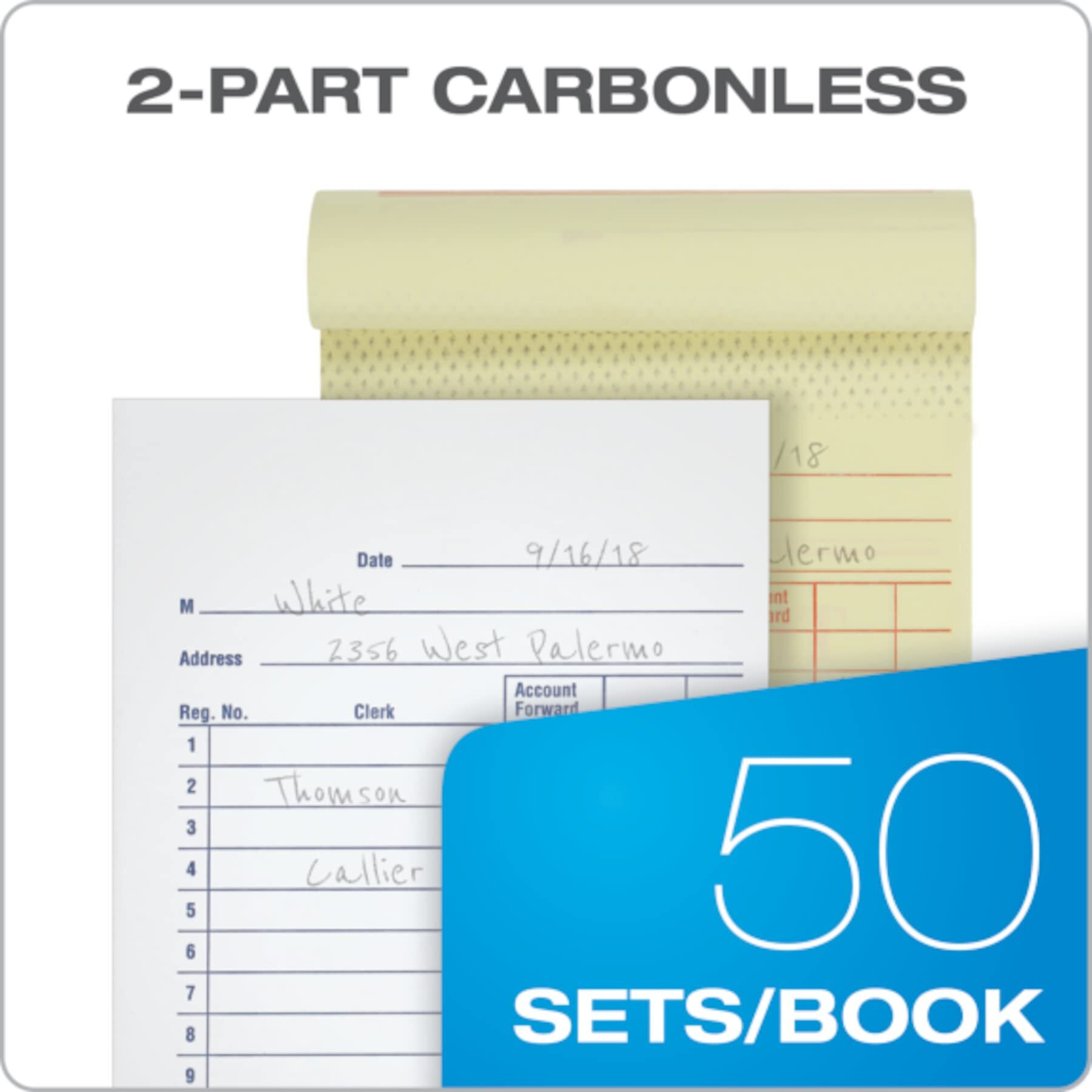 Adams General Purpose Sales Book  Carbonless  (Pack Of 10) (Dc3510)