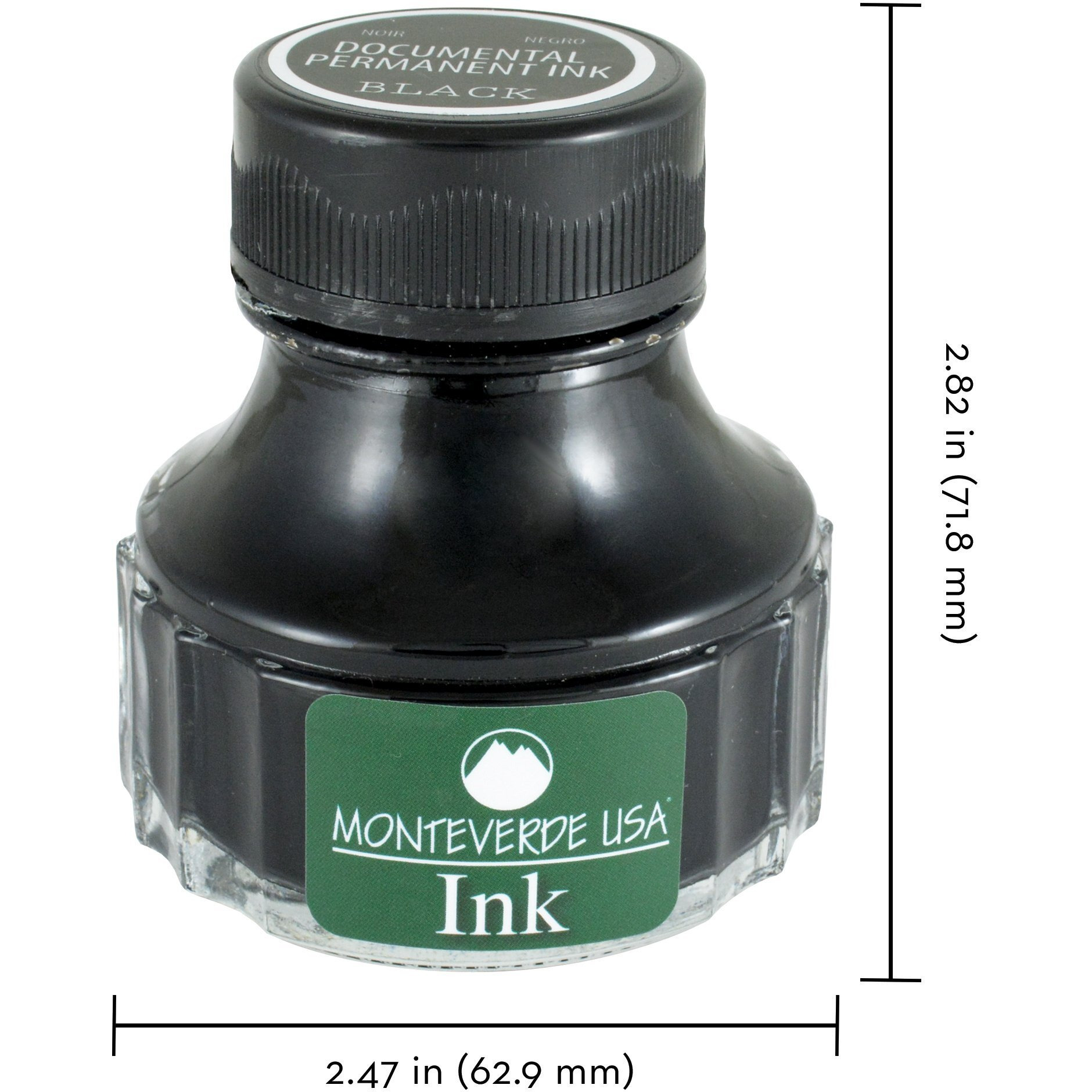 Monteverde Usa Ink  90 Ml Documental Permanent Black (G308Db)
