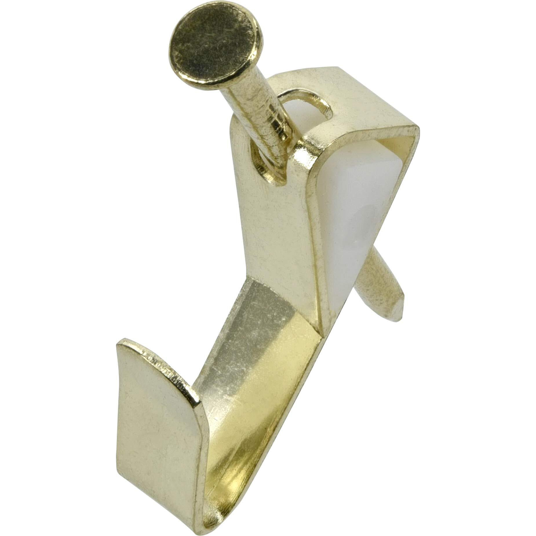 Ook 50606 Readynail Picture Hangers  Reusable Art Hooks  Brass  10Lbs (30 Set)