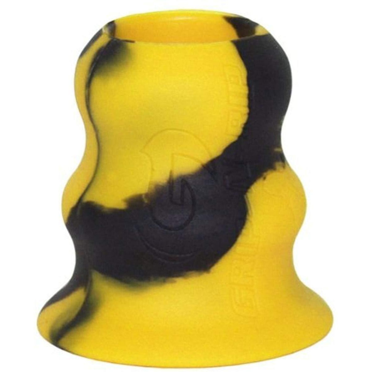 Grip-N-Rip Softball Bat Taper Grip - Hitting And Training Aid  Durable  Easy-On/Off - Black/Yellow
