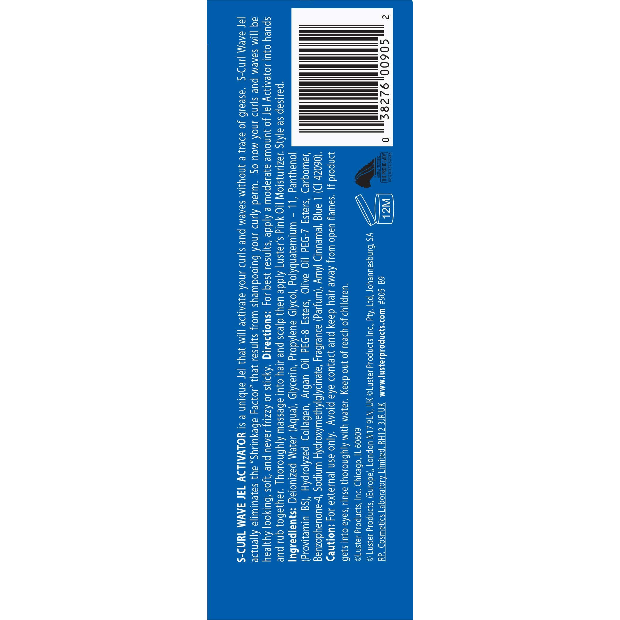 Luster's Scurl Curl & Wave Jel Activator 6 Oz.