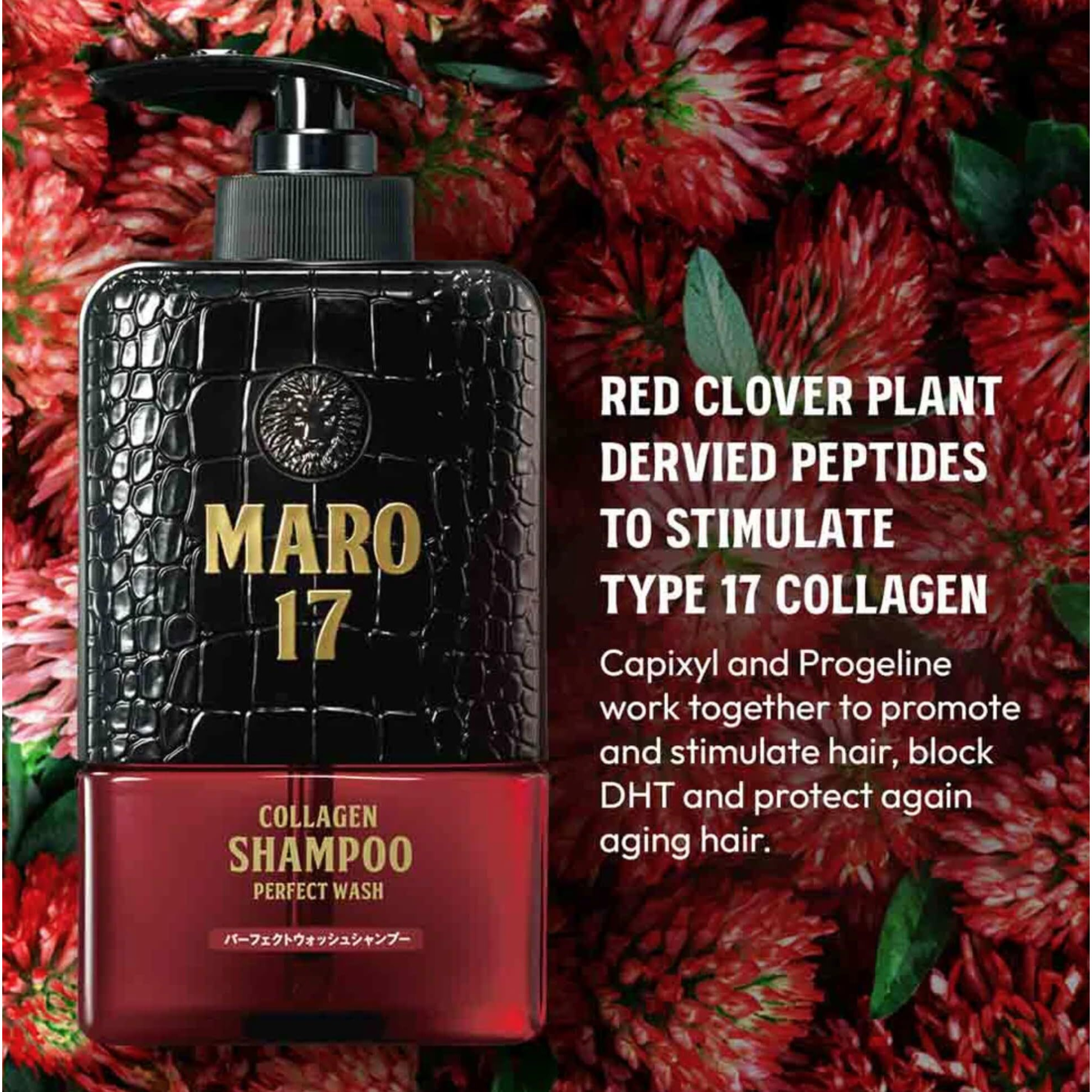 Maro17 Collagen Shampoo Perfect Wash | Regenerate Collagen To Support Fuller Hair | 11.6 Oz / 350 Ml