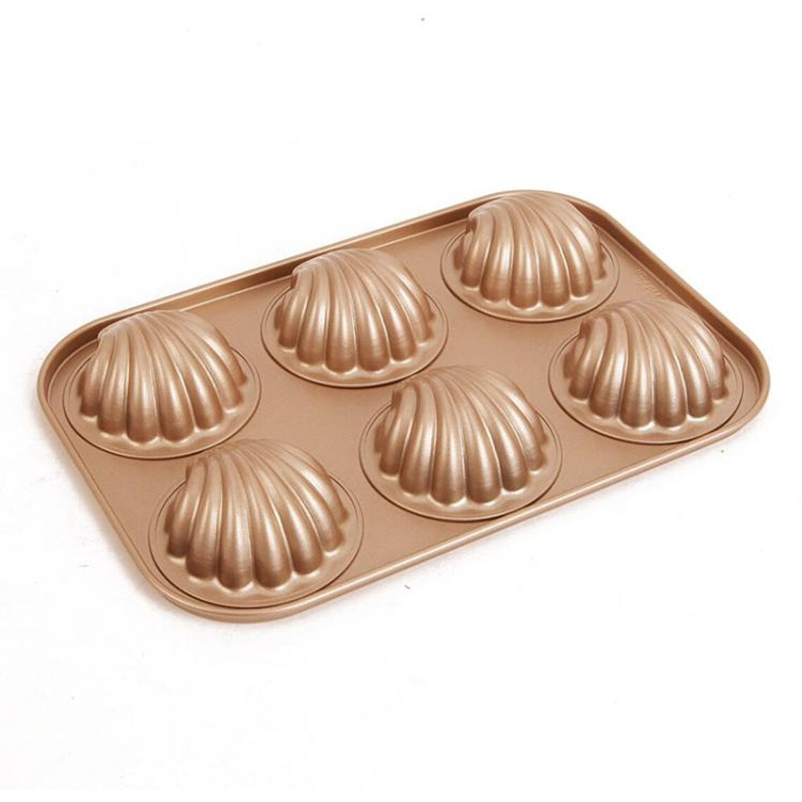 Can_Deal Non Stick Japanese Sweet Heart Style 12 Cavity Madeleine Baking Mould