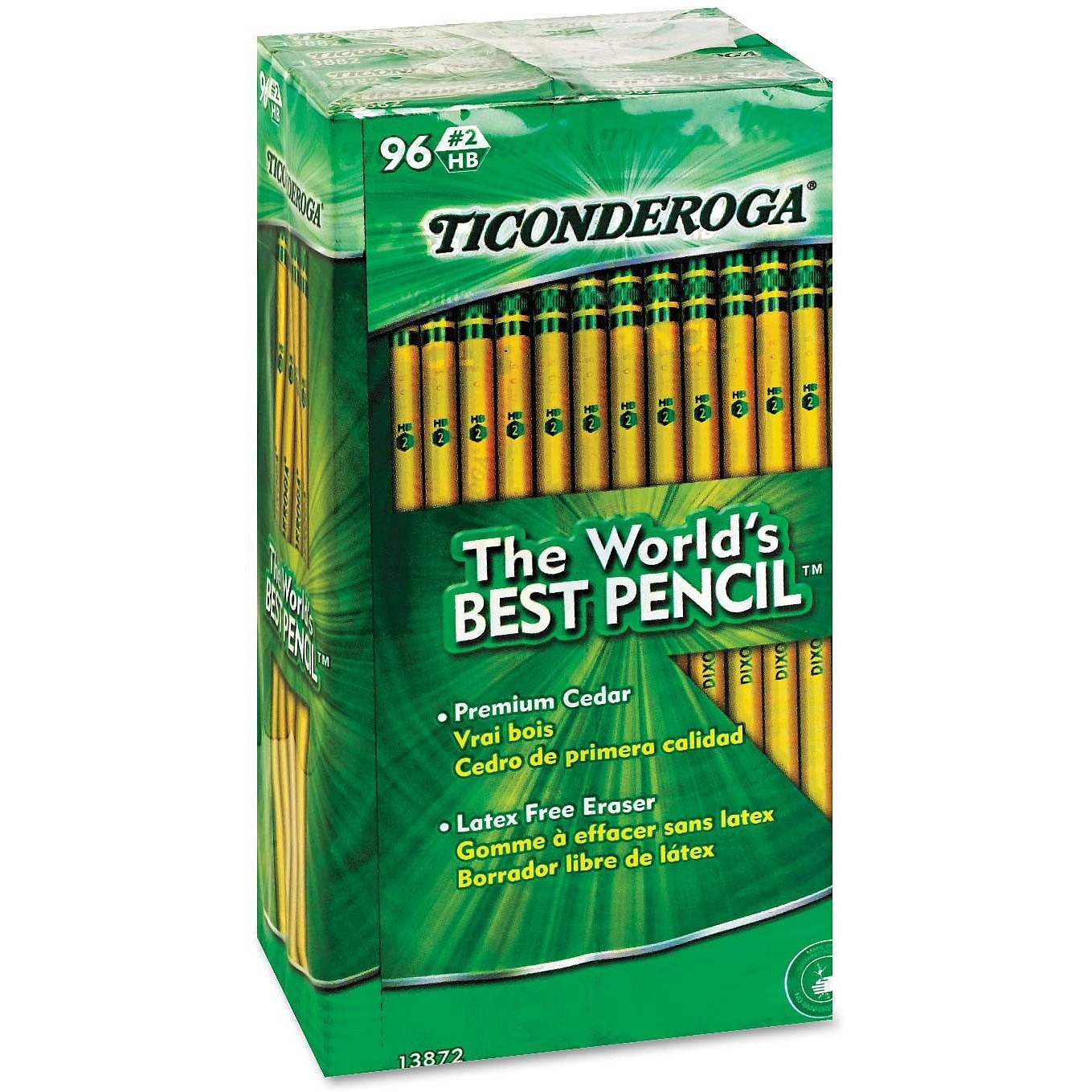 Product Of Ticonderoga Woodcase Pencil  Hb 2  Yellow Barrel  96Ct. - [Bulk Savings]