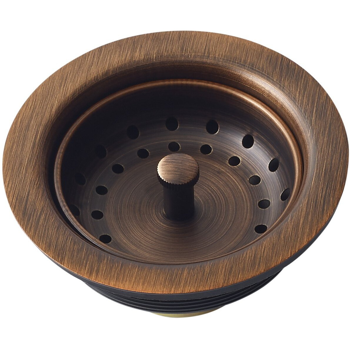 Sinkology Kitchen Sink Basket Strainer Drain Tb35-01 Antique Copper