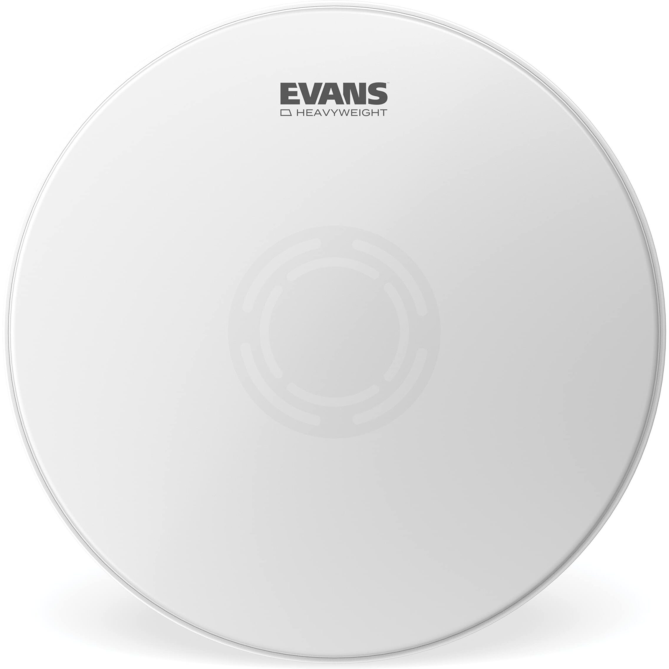 Evans Heavyweight Coated Drumhead - Coated Snare Drum Head - Reverse Dot For Durability  Focus  Attack - 2 Plies Of Film - 14 Inch