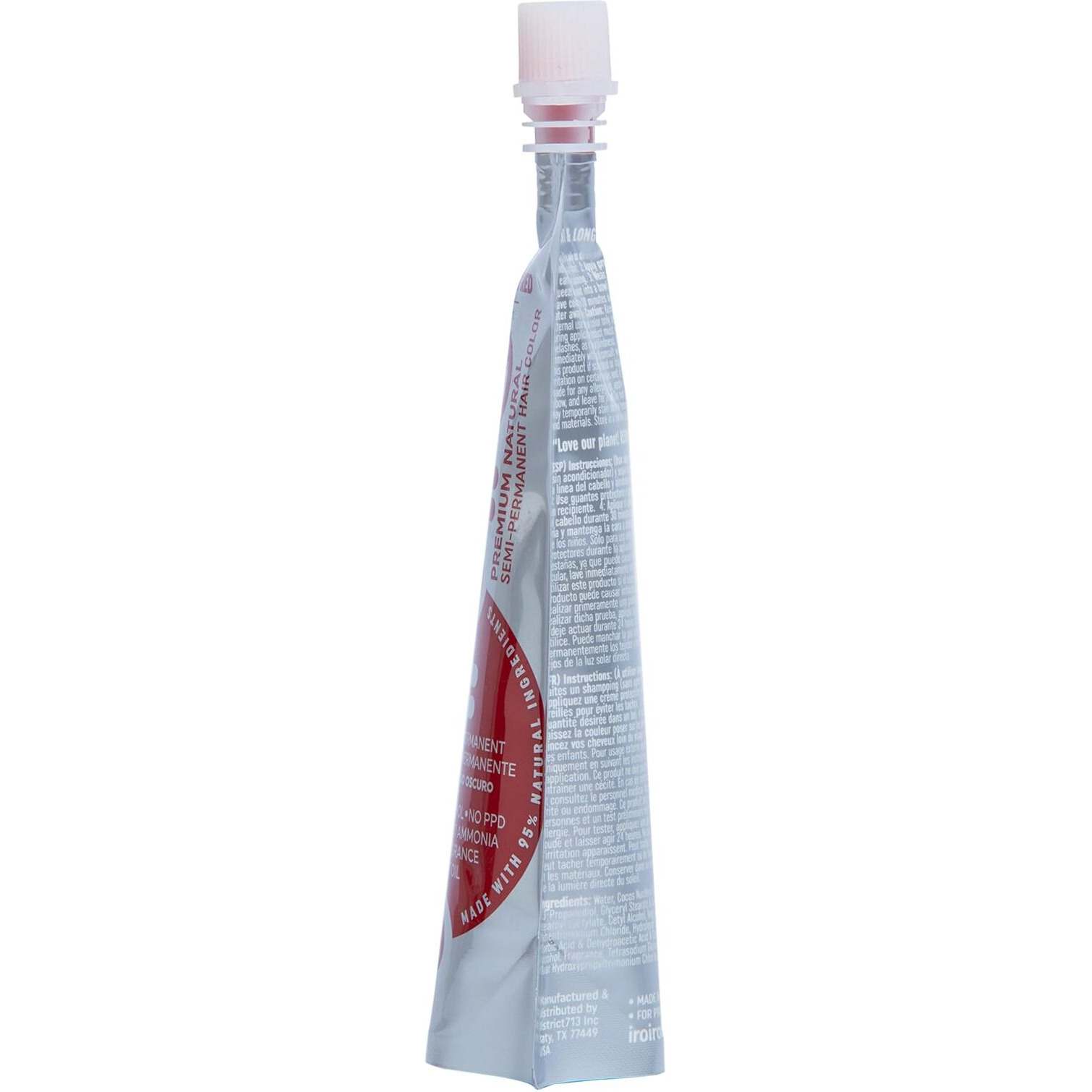 Iroiro Premium Natural Semi-Permanent Hair Color 100 Dark Red (4Oz)